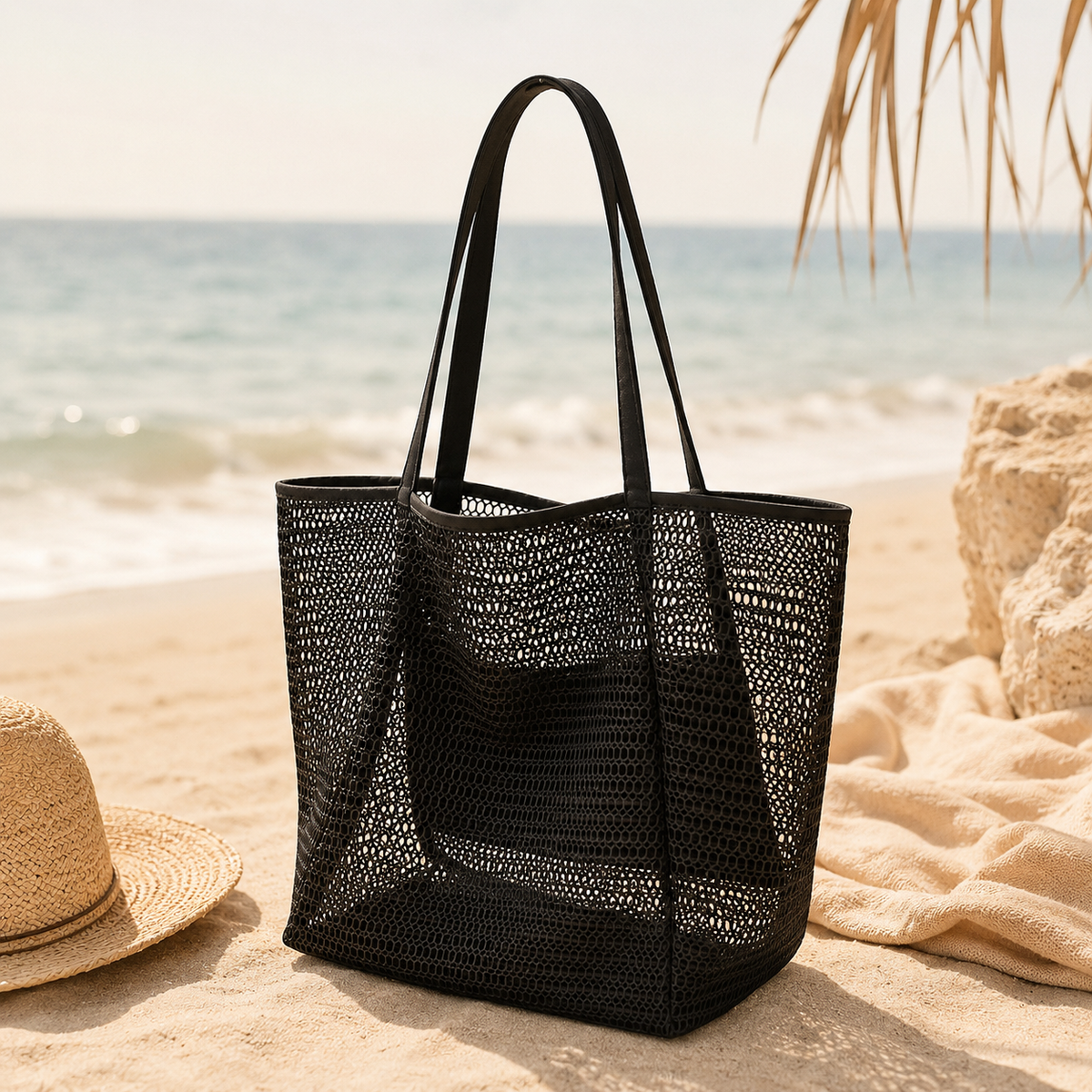 Woven Beach Tote Bag