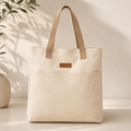 Two-Pocket Canvas Tote Bag
